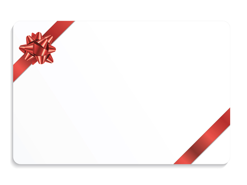 500x375 Christmas Gift Cards With Ribbon Vector Set Free Download
