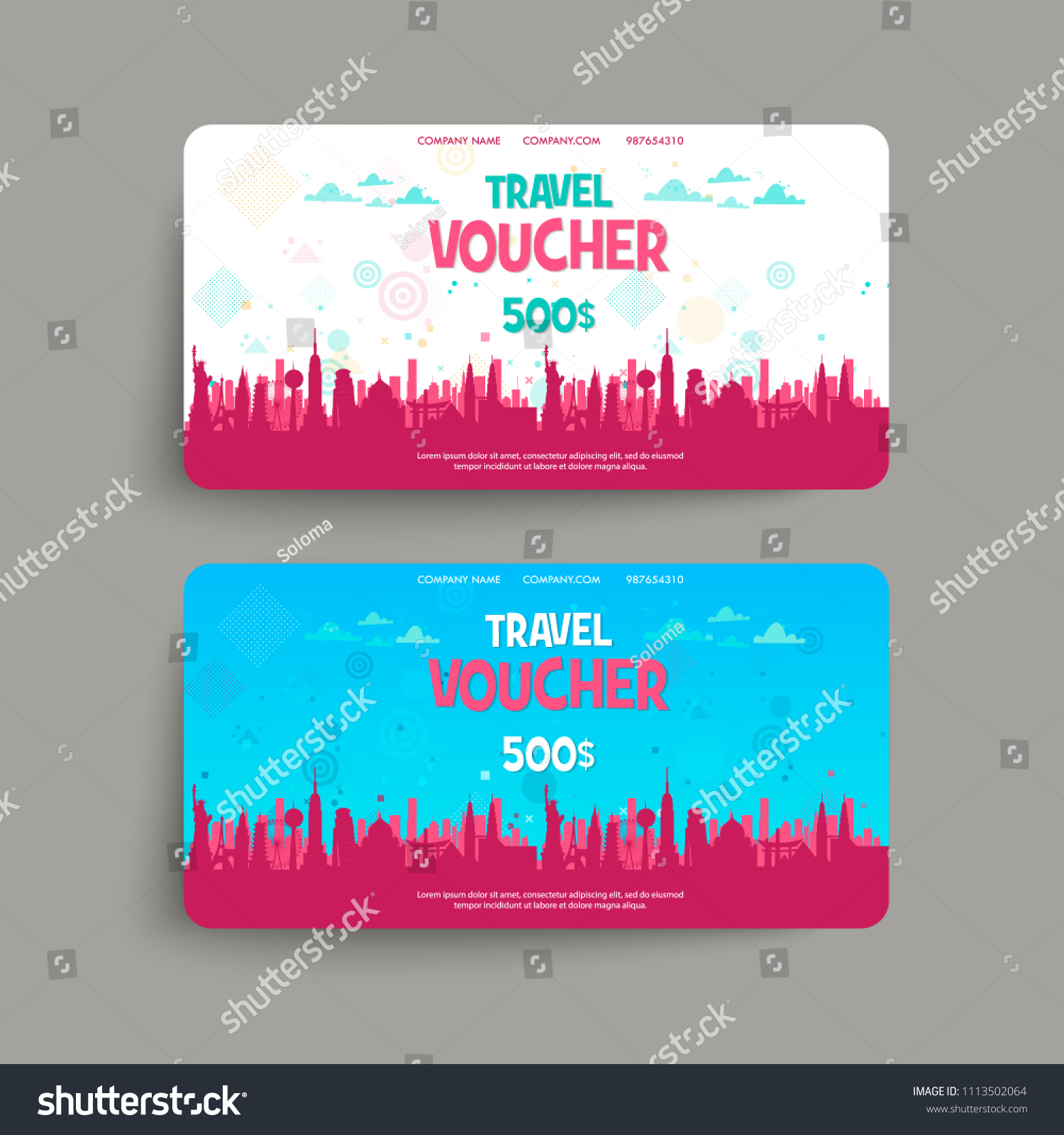 Gift Certificate Template Vector