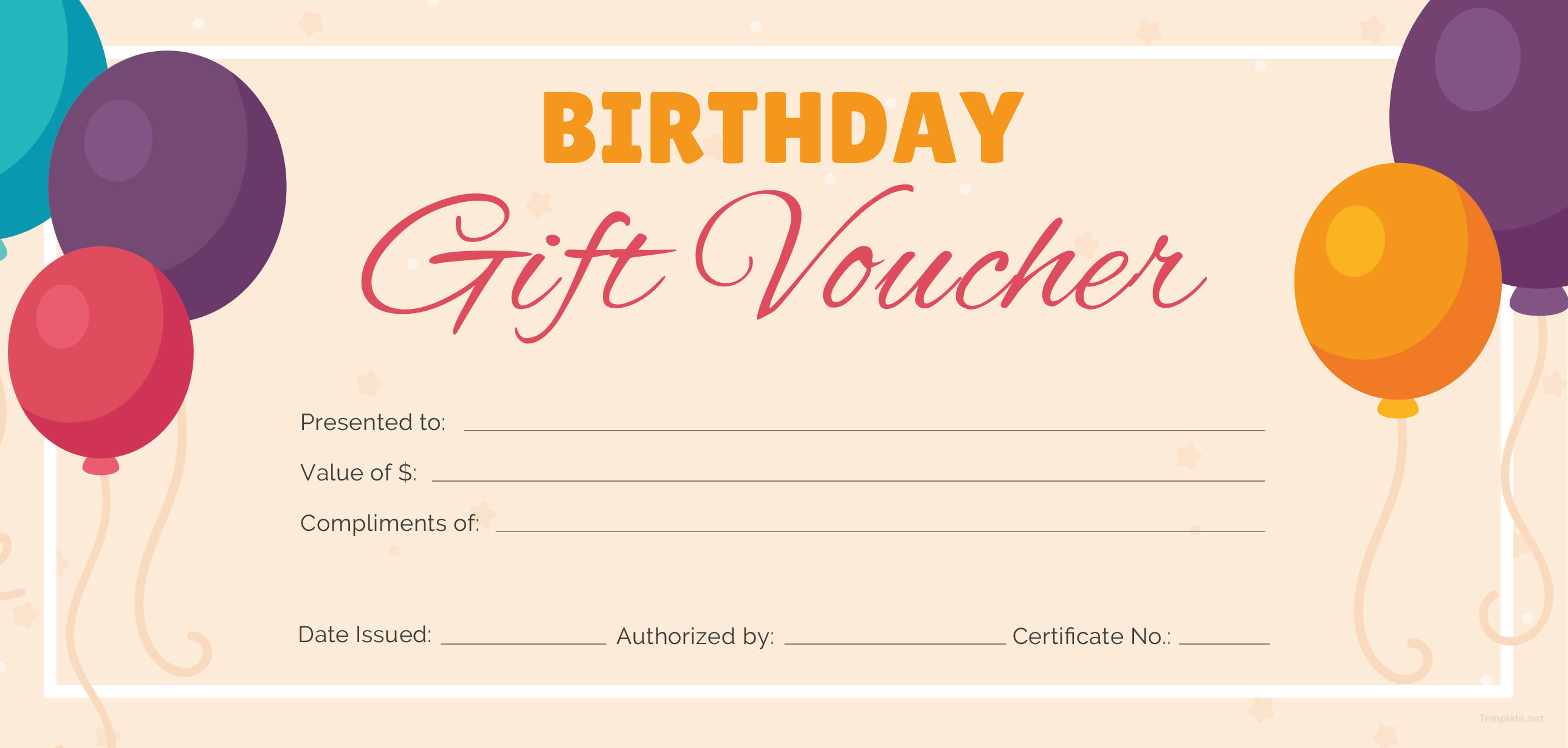 Gift Certificate Template Vector at Vectorified com Collection of