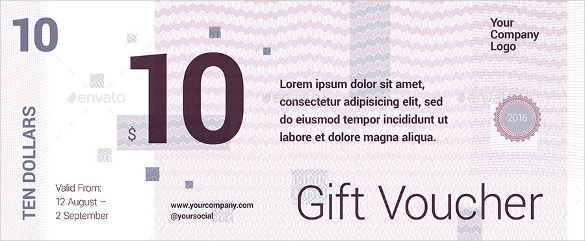 585x241 Gift Voucher Templates