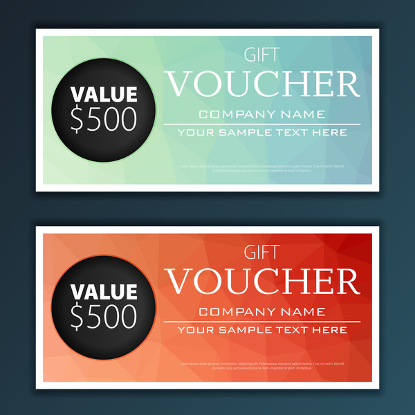 600x600 Modern Gift Voucher Template Vector Free Download