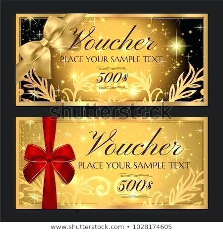450x470 Digital Gift Certificate Template Voucher Printable Stock Vector