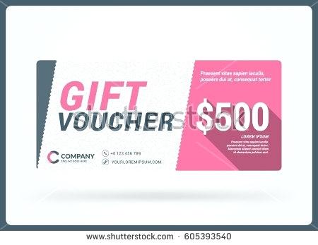 450x347 Creative Gift Certificate Template Vector Design