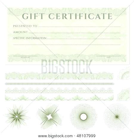 450x470 Gift Voucher Template With Sample Text Vector Illustration Check