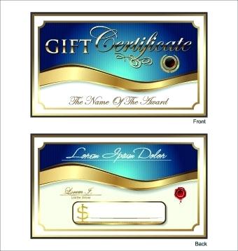 Golden Style Gift Certificate Design Vector Free Download 340x358 Golden Style Gift Certificate Design Vector Free Download