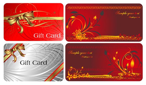 Red Style Gift Card Vector Free Download 600x351 Red Style Gift Card Vector Free Download
