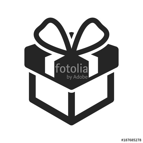 500x500 Gift Icon Vector Stock Image And Royalty Free Vector