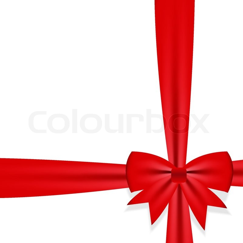 800x800 Gift Bow With Ribbon Vector Stock Vector Colourbox