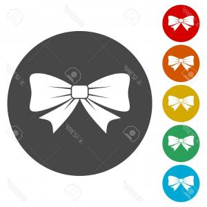 300x300 Photostock Vector Gift Ribbon Vector Bow Icon Handandbeak