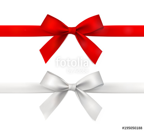 500x455 Red Vector Gift Ribbon With Bow Stock Image And Royalty Free