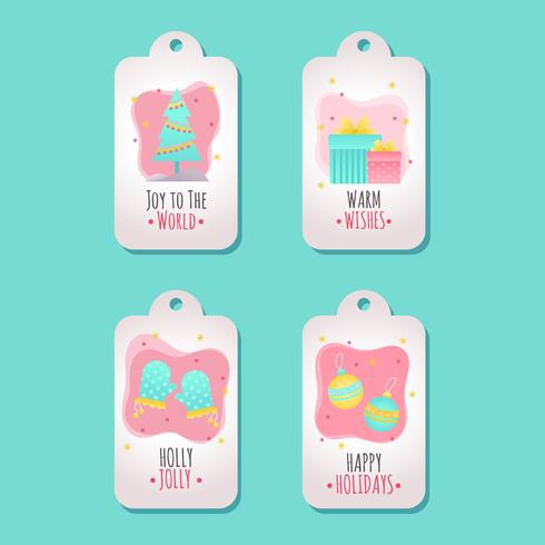 490x490 Holiday Gift Tag Vector Stock Images