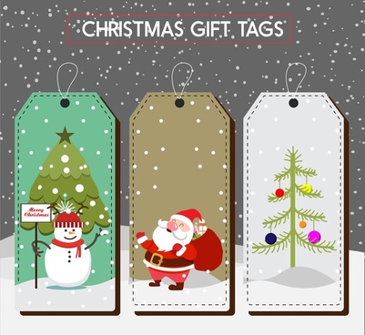 401x368 Vector Christmas Gift Tags Free Vector Download