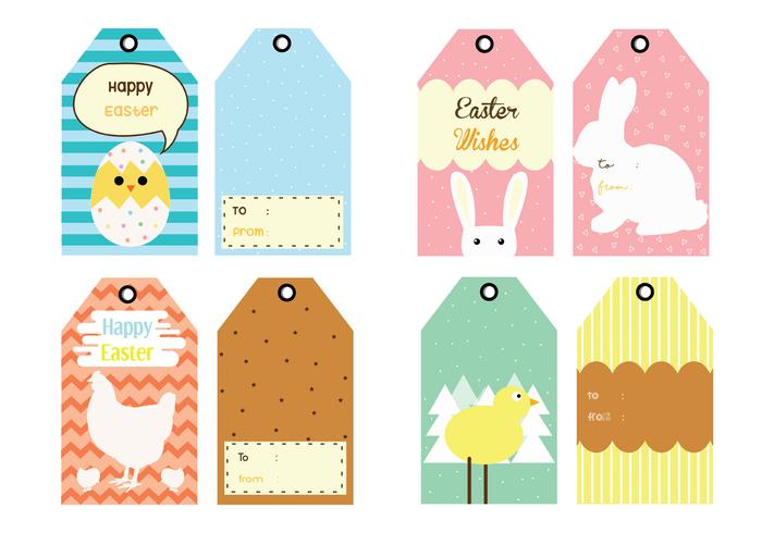 700x490 Easter Gift Tag Vector Pack