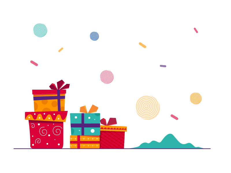 800x600 Christmas Gifts Vector