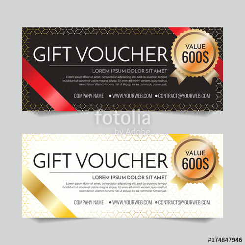 500x500 Gift Voucher Vector Background For Banner Stock Image And Royalty