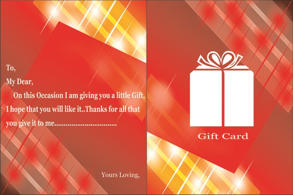 600x400 Gift Card Vector Free Cdr Vector Free Download Vector Graphic Art