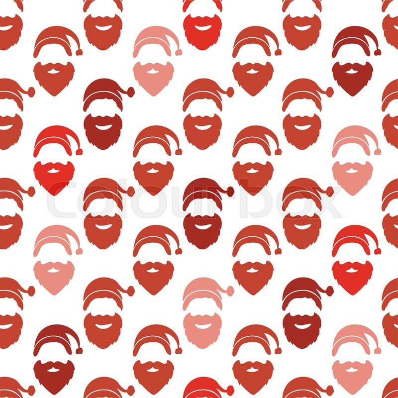800x800 Seamless Flat Design Santa Claus Stock Vector Colourbox