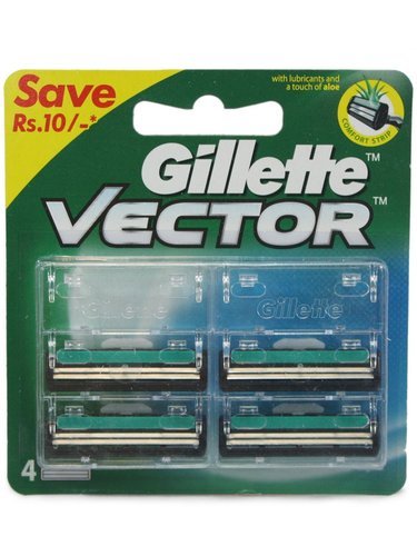 375x500 Gillette Vector Plus Manual Shaving Razor Blades