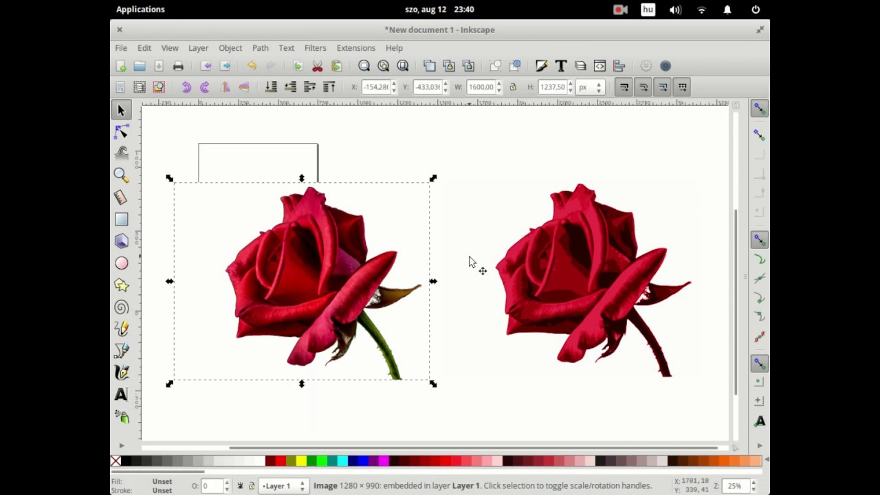 1280x720 How To Quickly Vectorize A Bitmap Image Using Gimp And Inkscape