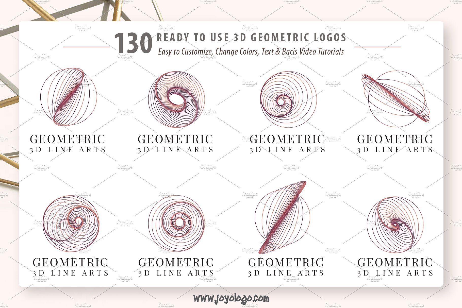 1820x1214 Geometric Logo Generator Line Art