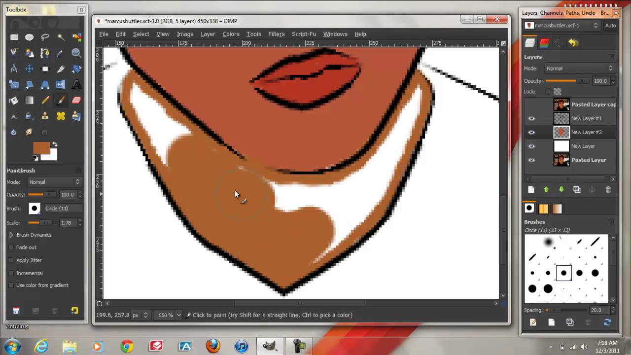 1280x720 Marcus Butler Tv Vector Art Speed Art Made In Gimp Photoshop