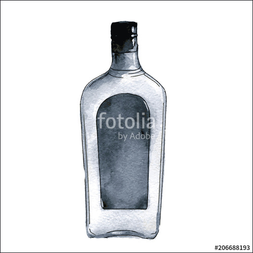 Gin Bottle Vector