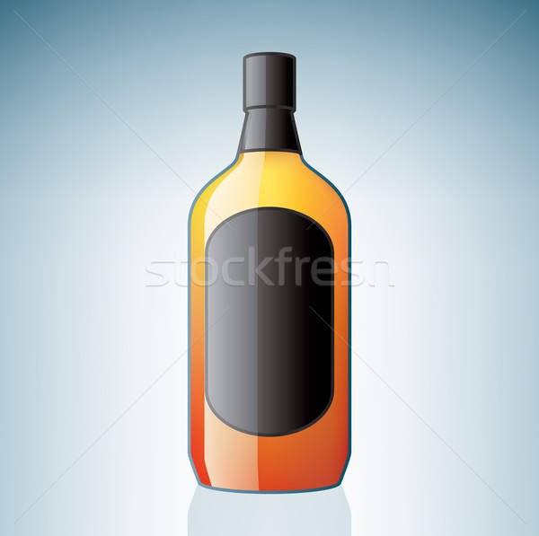 600x597 Gin Bottle Vector Illustration Vectorminator