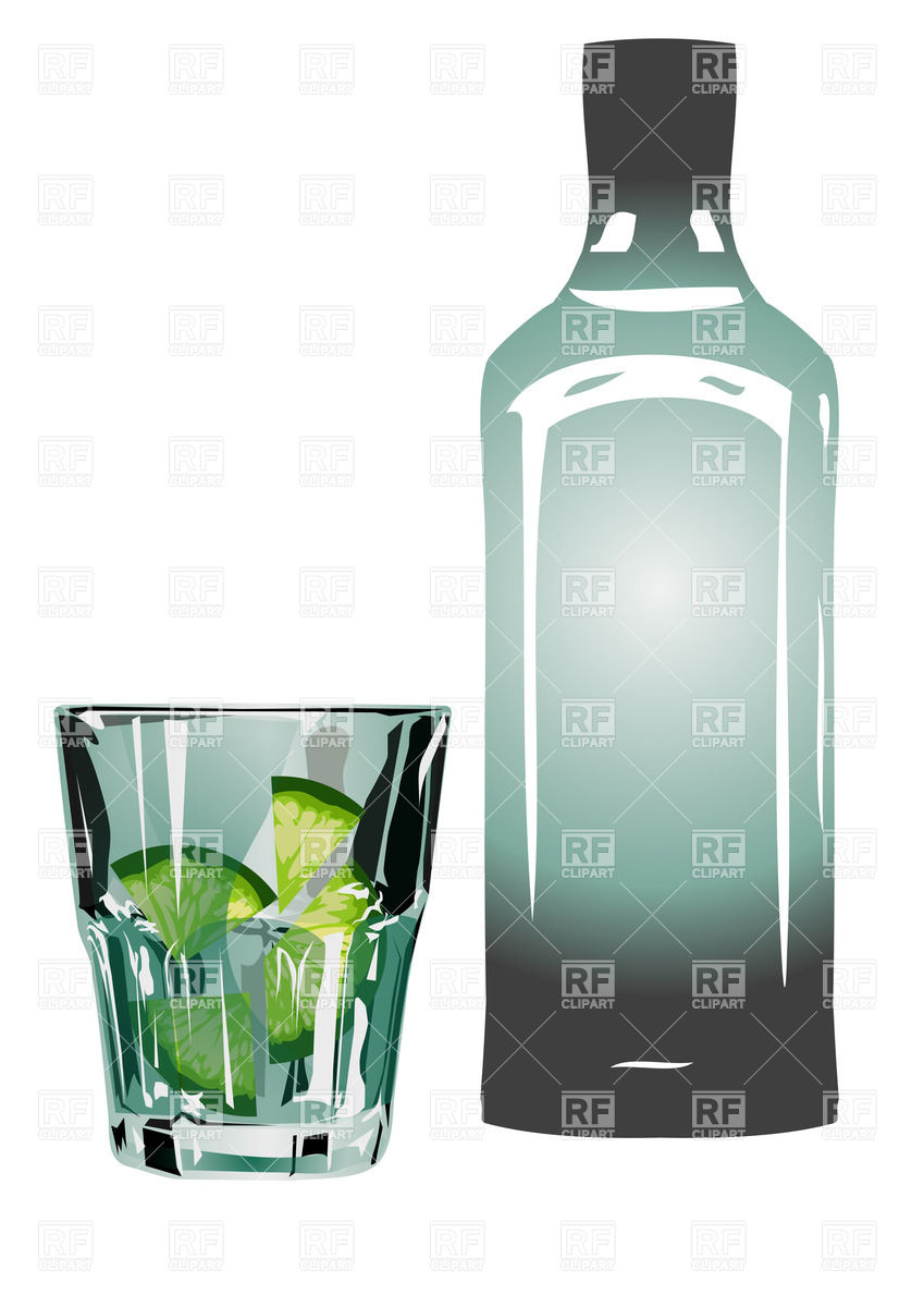 849x1200 Gin And Tonic In Glass With Lime Vector Image Of Food