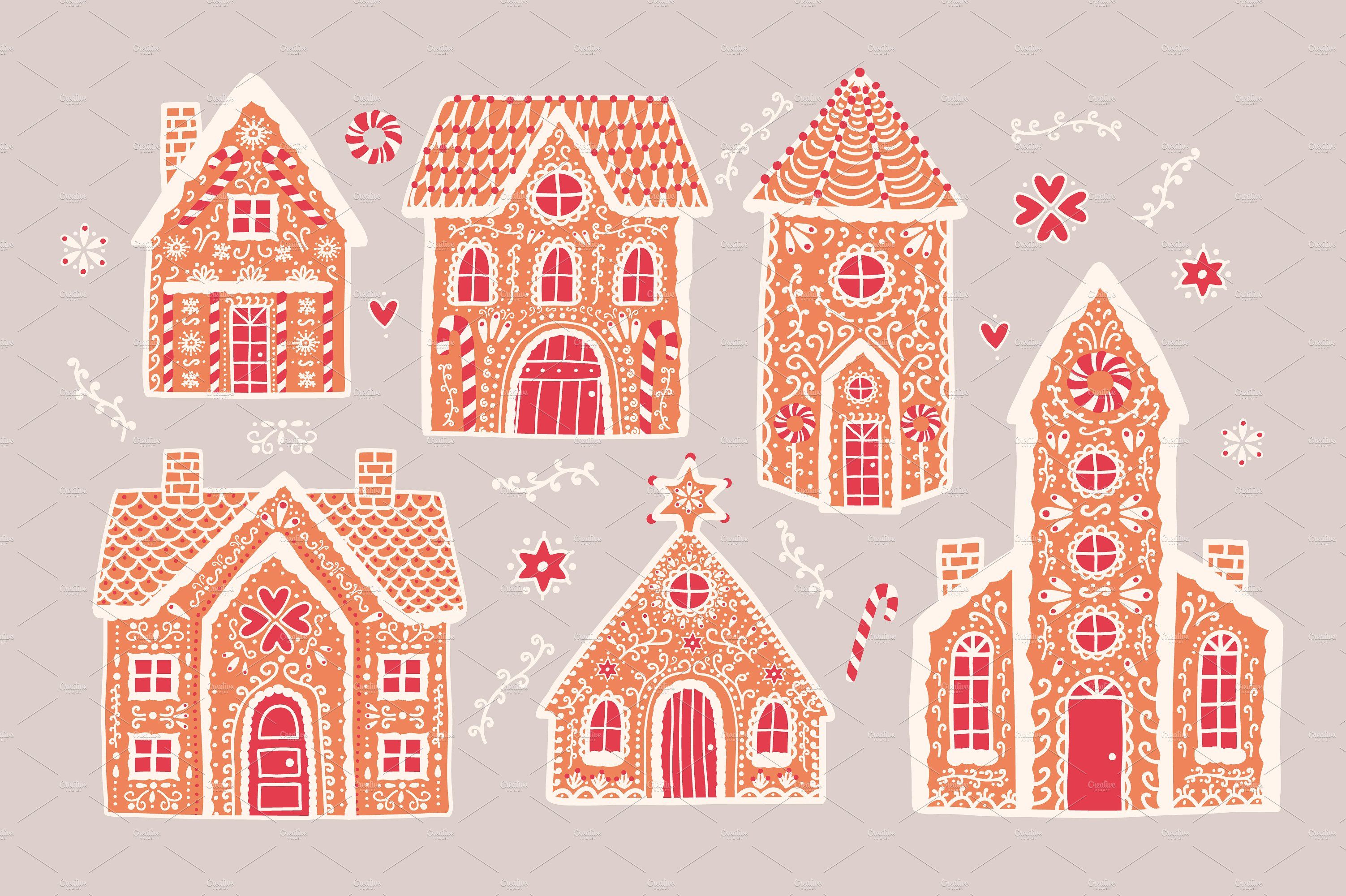3005x2000 Gingerbread Houses