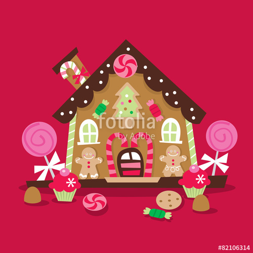 Gingerbread House Vector at Vectorified.com | Collection of Gingerbread ...