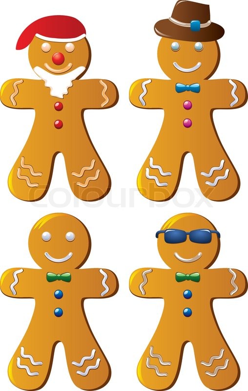 Four Variants Of Vector Gingerbread Stock Vector Colourbox 508x800 Four Variants Of Vector Gingerbread Stock Vector Colourbox
