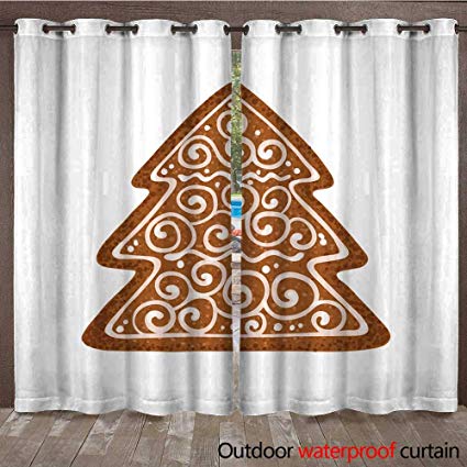 Curtains For Patio Waterproof Gingerbread 425x425 Curtains For Patio Waterproof Gingerbread