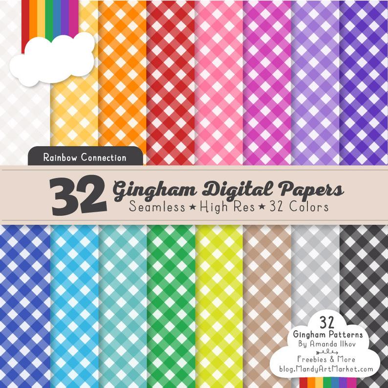 Gingham Pattern Vector