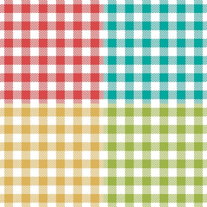 Plaid Vector Gingham Seamless Pattern In Four Retro Colors Premium 416x416 Plaid Vector Gingham Seamless Pattern In Four Retro Colors Premium