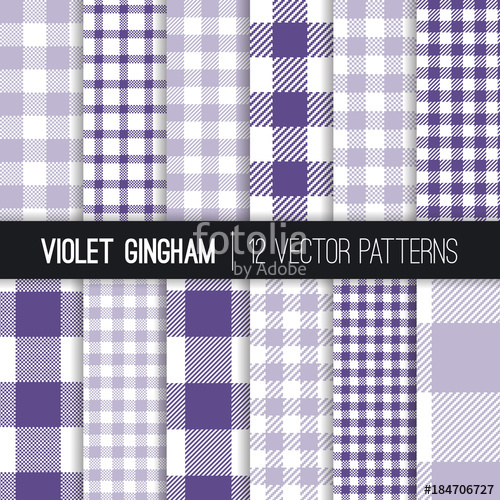 Purple And Lavender Pixel Gingham And Buffalo Check Plaid Vector 500x500 Purple And Lavender Pixel Gingham And Buffalo Check Plaid Vector