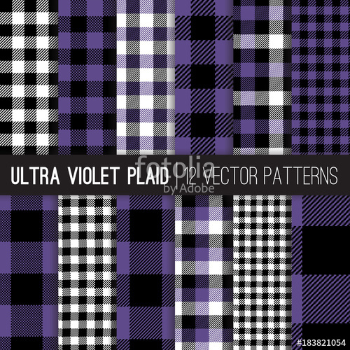 Ultra Violet Buffalo Check Plaid And Gingham Vector Patterns 500x500 Ultra Violet Buffalo Check Plaid And Gingham Vector Patterns