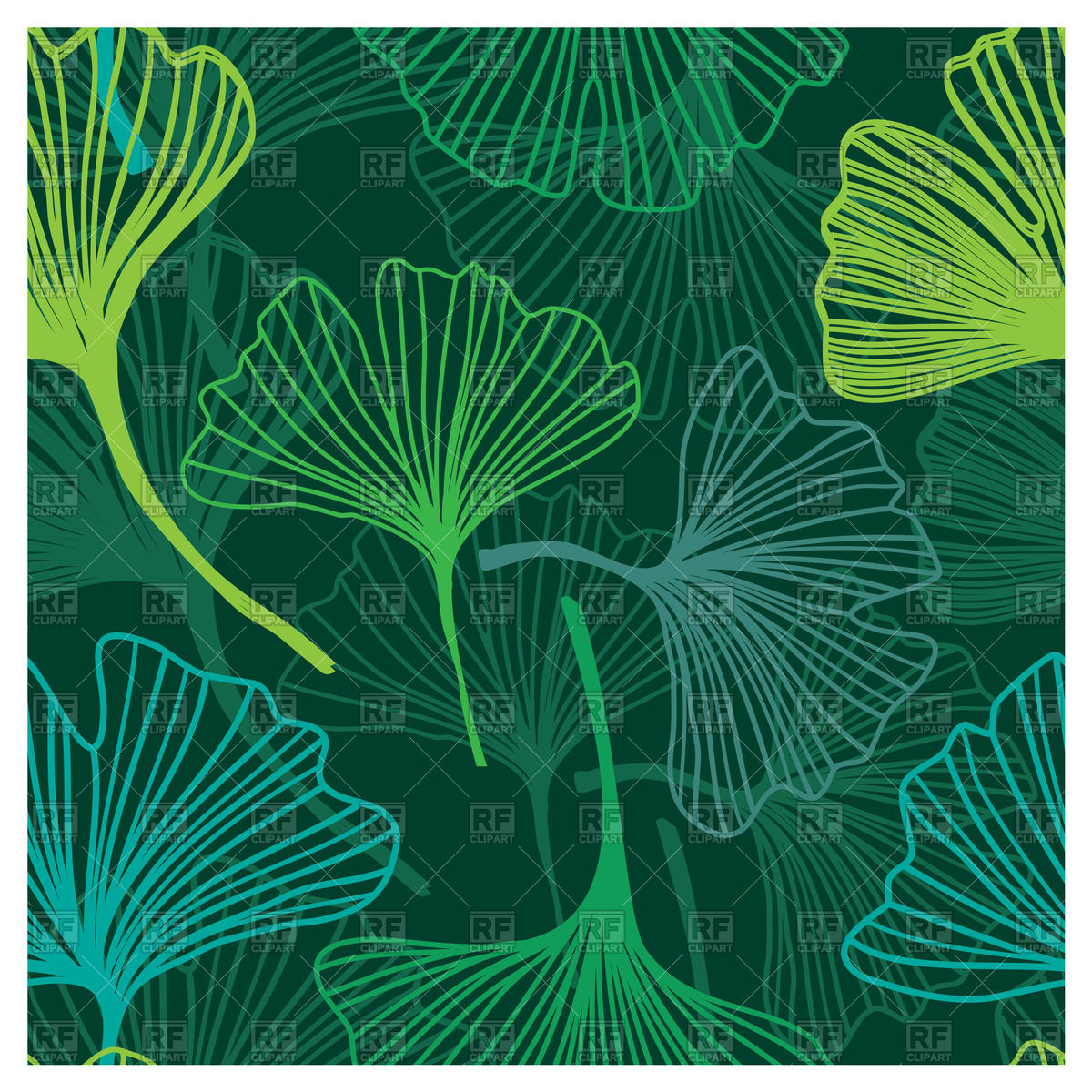 1200x1200 Seamless Background With Decorative Outline Of Flowers