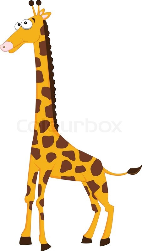 452x800 Cute Giraffe Cartoon Stock Vector Colourbox