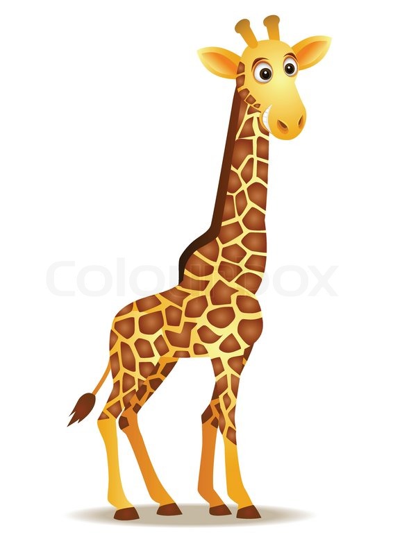 566x800 Vector Illustration Of Cute Giraffe Stock Vector Colourbox
