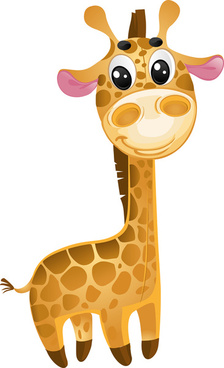 224x368 Cartoon Giraffe Vector Free Vector Download