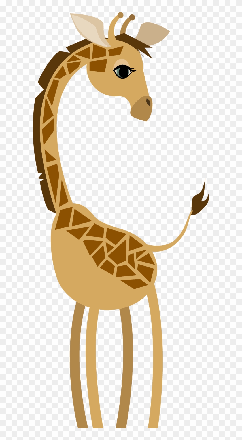 840x1530 Cute Giraffe Vector