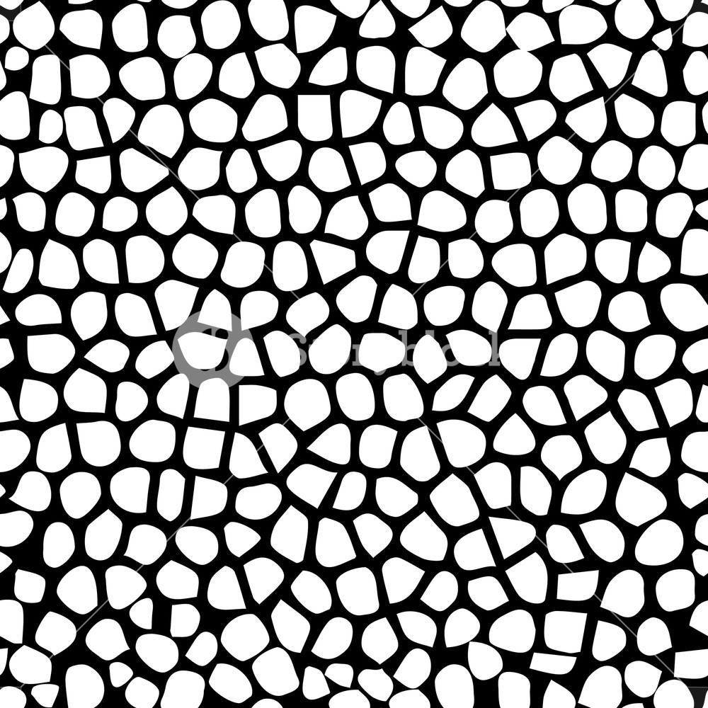 1000x1000 Vector Seamless Pattern With Giraffe Skin Texture Repeating