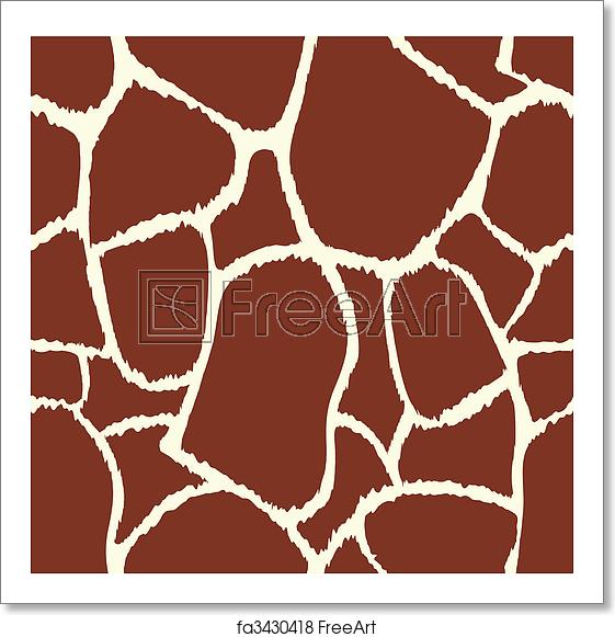 561x581 Free Art Print Of Giraffe Vector Seamless Pattern Texture Giraffe