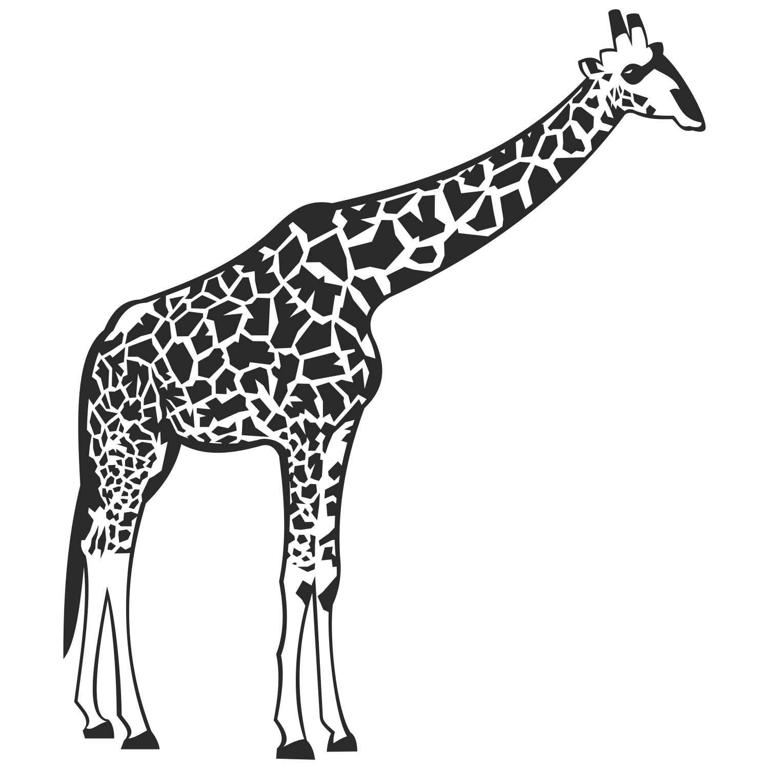 1500x1500 Vector For Free Use Giraffe Vector