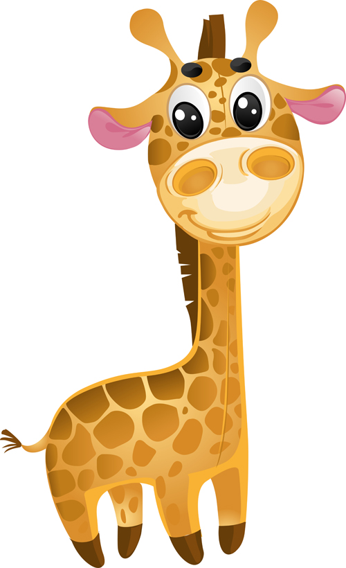 500x820 Cute Cartoon Giraffe Vector Set For Free Download Free Vector