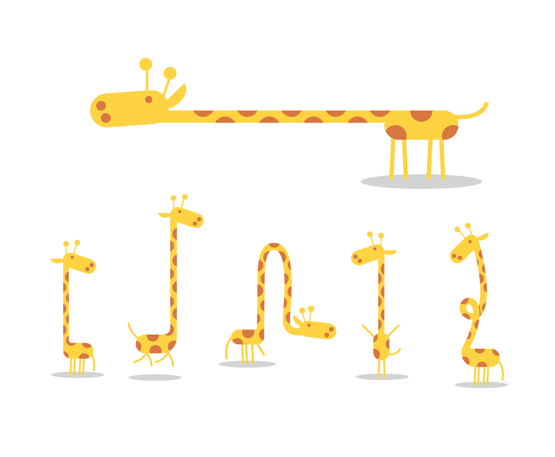 1136x936 Free Cartoon Giraffe Vector Vector Art Graphics