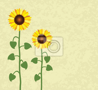 400x366 Vector De Fondo De Verano De Girasol Pinturas Para La Pared