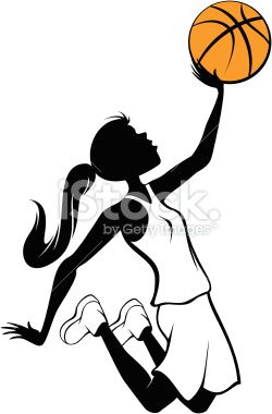 250x380 Silhouette Vector Illustration Of Girl In The Air Going