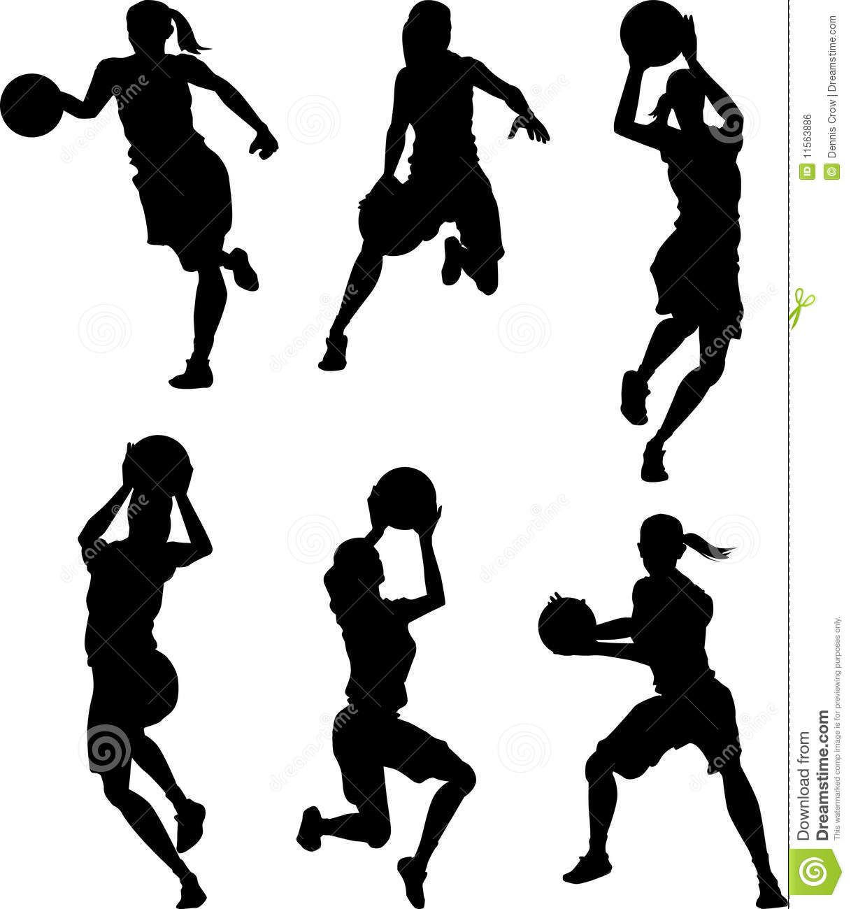 1217x1300 Basketball Female Silhouettes