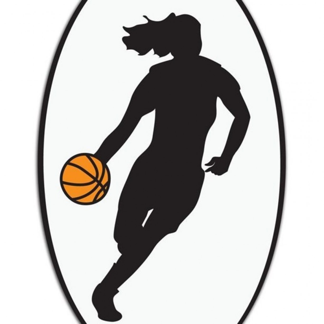 Download Girl Basketball Silhouette Vector at Vectorified.com | Collection of Girl Basketball Silhouette ...